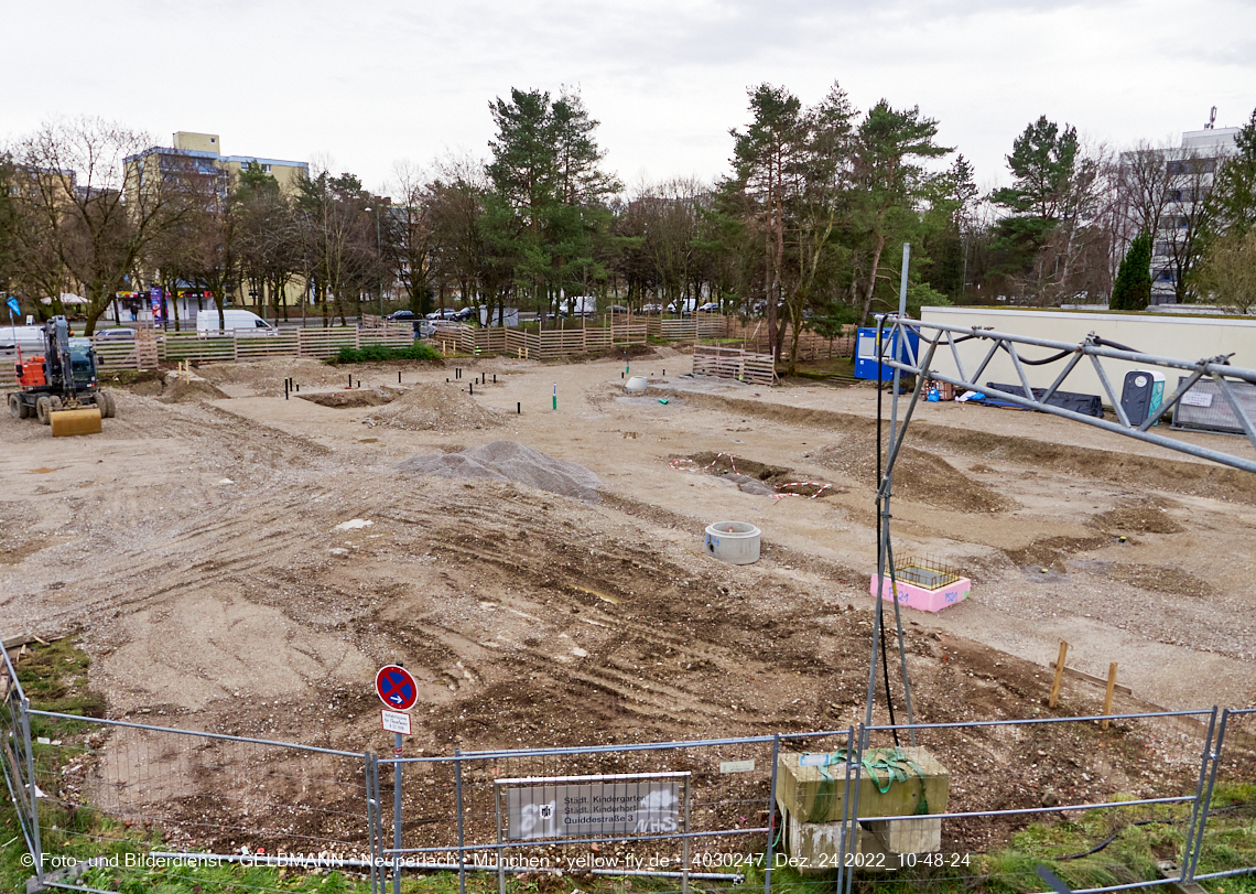 24.12.2022 - Baustelle an der Quiddestraße Haus für Kinder in Neuperlach